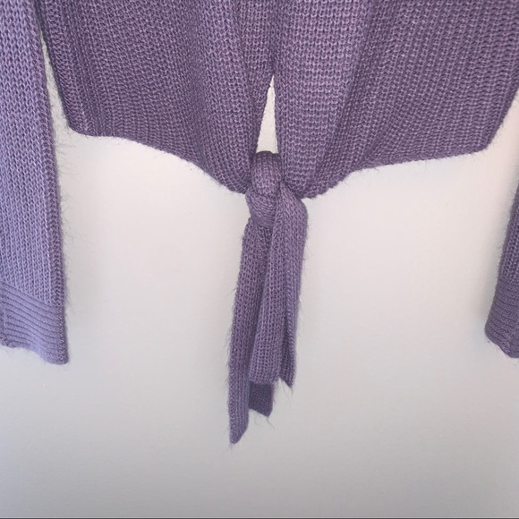 Knotted purple Sweater - Picture 2 of 3